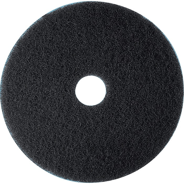 3M Low-Speed, Black Stripping Pad 7200, 16", 5/Carton