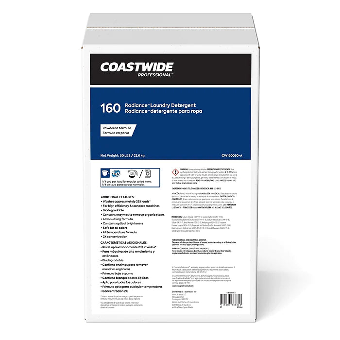 Coastwide Powder Laundry Detergent, 293 Loads, 50 lbs