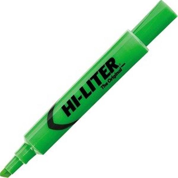 Avery Hi-Liter, Green, 12/Pack