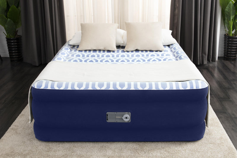 Bestway Fashion 20" Queen Air Mattress with Built-in Pump