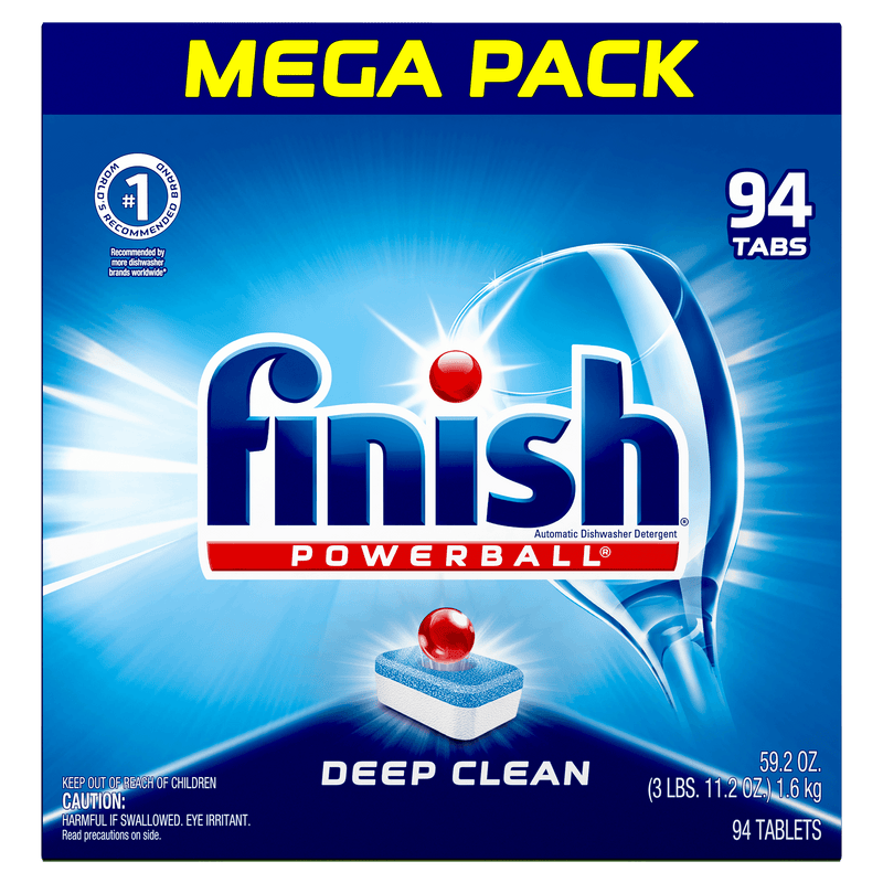 Finish All in 1 Powerball Dishwasher Pods, Fresh Scent, 94/Case