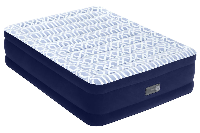 Bestway Fashion 20" Queen Air Mattress with Built-in Pump