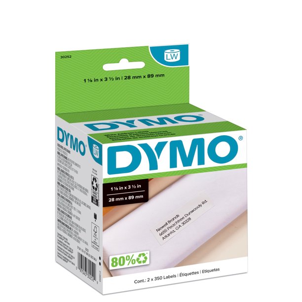 Dymo Labels, 1 1/8 x 3 1/2